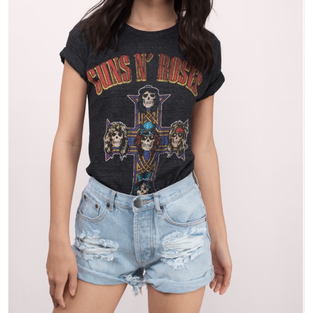 ✨NWT✨ TOBI HIGH WAISTED LIGHT JEAN SHORTS